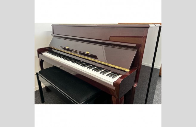 Reid Sohn Polished Wine Red Mahogany SU110F Upright Piano, Used - All Inclusive Premium Package (SN:634227) - Image 5